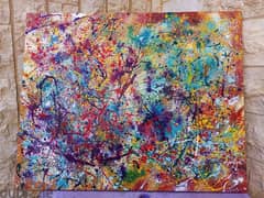 Jackson Pollock style painting 0