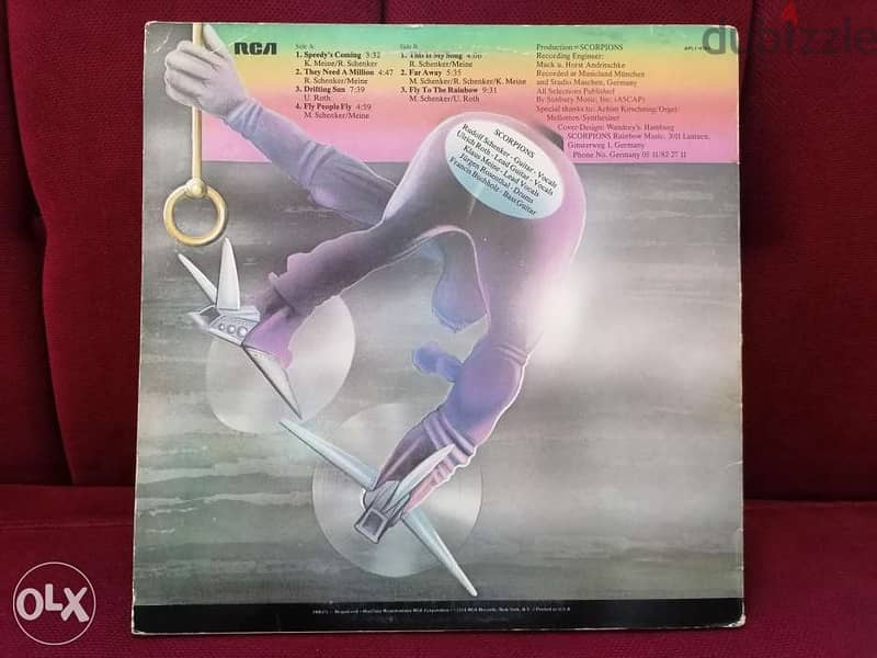 Scorpions - Fly To The Rainbow - Vinyl - 1974 1