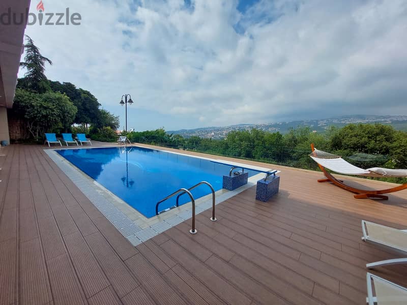 375 SQM Luxurious Villa For Rent in Qornet El Hamra, Metn with Pool 5