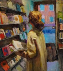 book lover painting 0