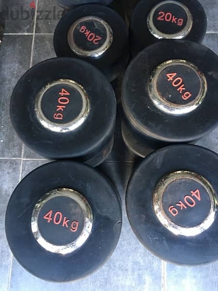 dumbells like new we have also all sports equipment 70/443573 RODGE 1