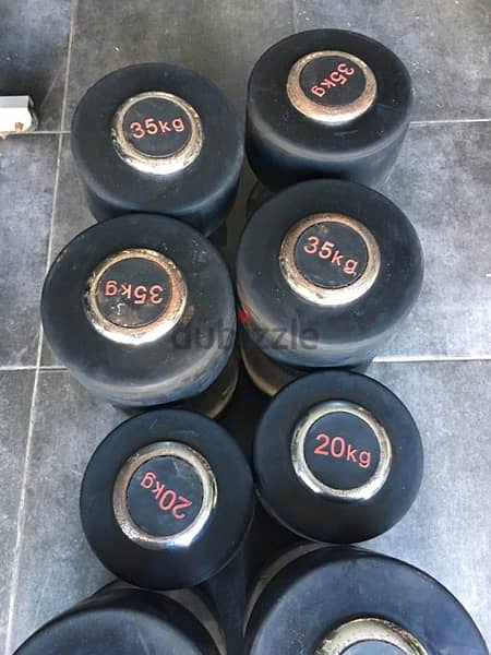 dumbells like new we have also all sports equipment 70/443573 RODGE 2