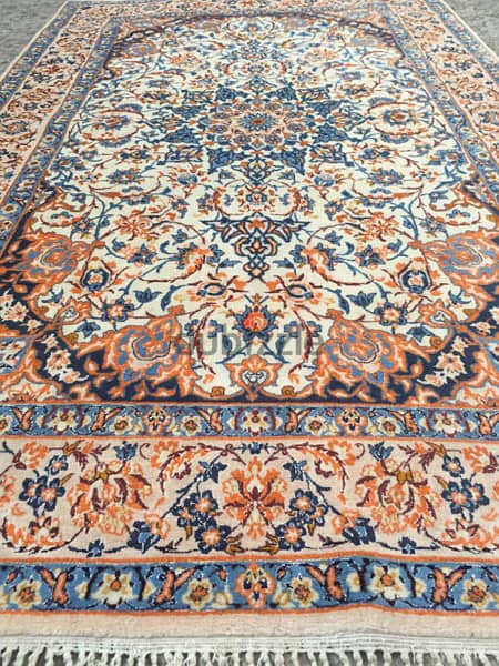سجاد عجمي . أصفهان قديم مطعم حرير. Persian Carpet. Tapis. Hand made 2
