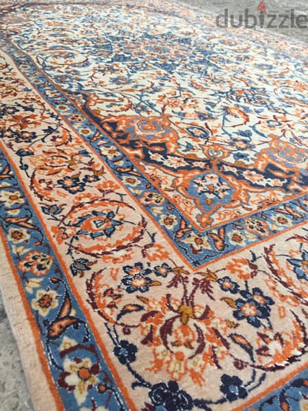 سجاد عجمي . أصفهان قديم مطعم حرير. Persian Carpet. Tapis. Hand made 6