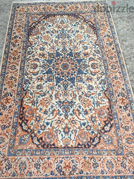 سجاد عجمي . أصفهان قديم مطعم حرير. Persian Carpet. Tapis. Hand made 9