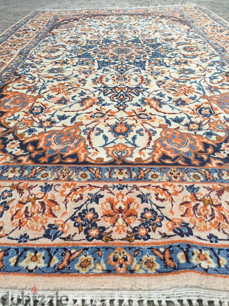 سجاد عجمي . أصفهان قديم مطعم حرير. Persian Carpet. Tapis. Hand made 11