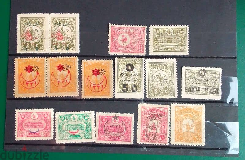 Turkey Othmanite 15 stamps 1914-1918 طوابع عثمانية 0