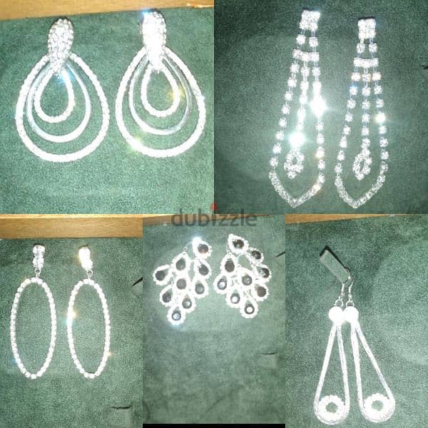 earrings all strass big size 0