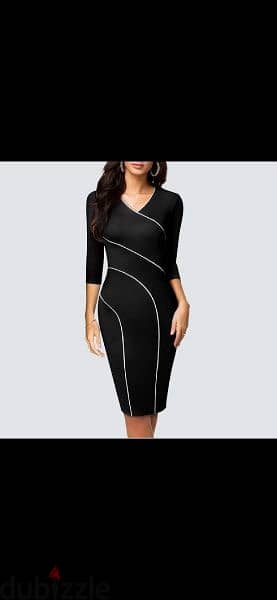 dress black 3/4 sleeve s to xL 1