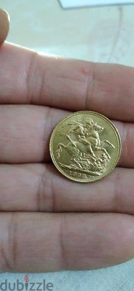 King Edward's VII Gold UK Soverign Coin 1903 weight 7.96 gr 917 gold 1