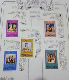 Queen Elizabeth stamps block Lot# GB-19 مجموعة طوابع الملكة اليزابيث 0