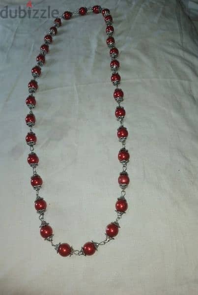 necklace vintage long necklace available red or black 3
