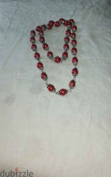 necklace vintage long necklace available red or black 4
