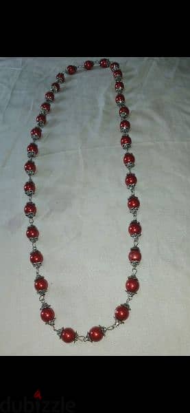 necklace vintage long necklace available red or black 8