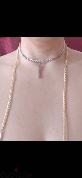 necklace authentic Michael kors necklace double chain 2 colours 1