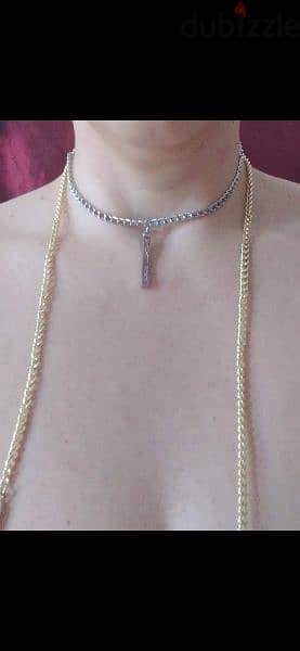 necklace authentic Michael kors necklace double chain 2 colours 4