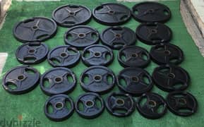 olympic plates rubber like new all weight available 70/443573 RODGE