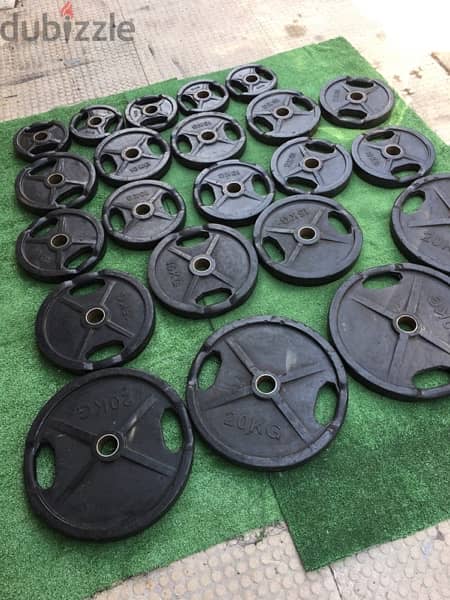 olympic plates rubber like new all weight available 70/443573 RODGE 1