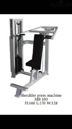 shoulder press machine like new we have also all sports equipment