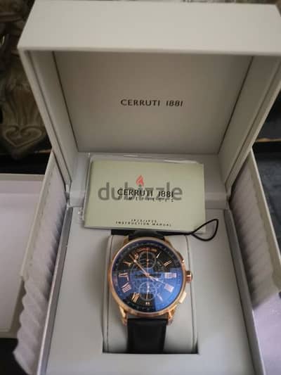 Cerruti rose gold quartz chronograph.