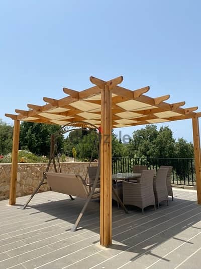 Handmade Pergola برجولا-خيمة خشب