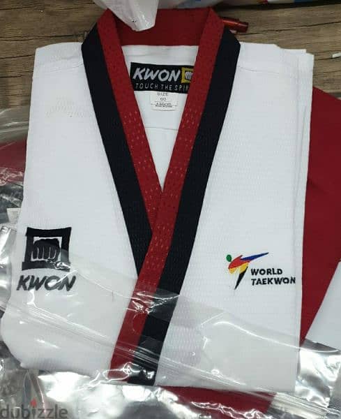 Taekwondo accessories 2 brands: P. A. P & KWON 11