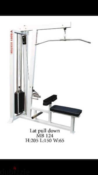 lat pull down and row machine like new 70/443573 RODGE 0