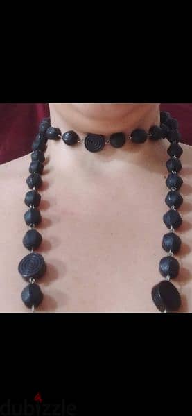 necklace 2 models necklace beads black  1=7$ or 3=15$ 4