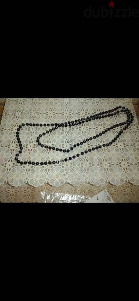 necklace 2 models necklace beads black 6