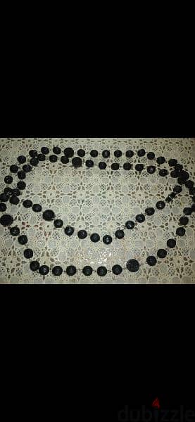 necklace 2 models necklace beads black 7