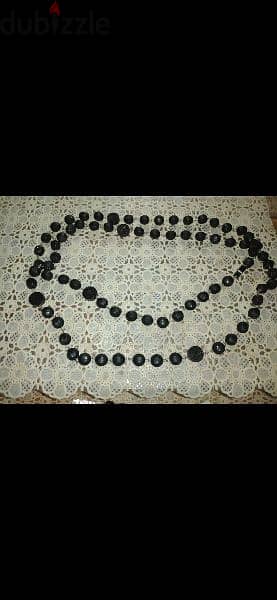 necklace 2 models necklace beads black 8