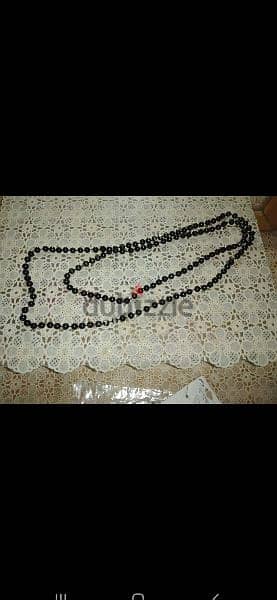necklace 2 models necklace beads black 9