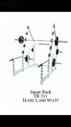 squat rack heavy duty like new we have also all sports equipment 0