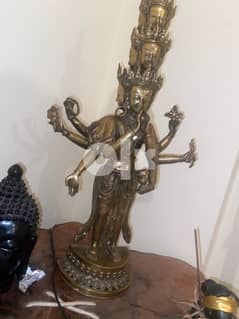 Copper Antique Hindu Shiva Statue 0
