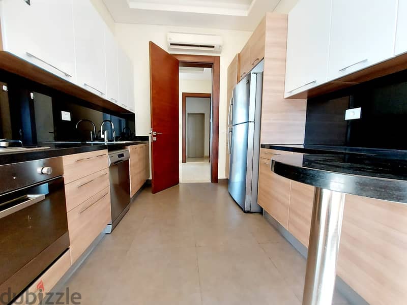 RA22-895 Semi furnished 240m flat for rent, ain mraiseh,$ 2666 Cash 10