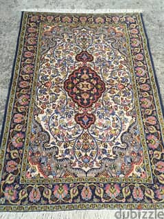 سجاد عجمي . قم كرك مطعم حرير. Persian Carpet. Hand madeTapis 0