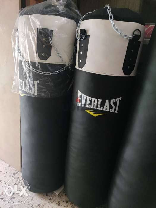 Everlast Punching bag leather boxing 1