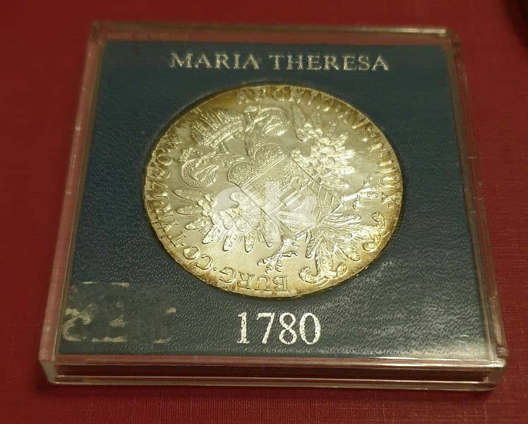 1780 Silver Maria Theresa Proof Thaler فضية ماريا تيريزا ٢٨ غرام 1