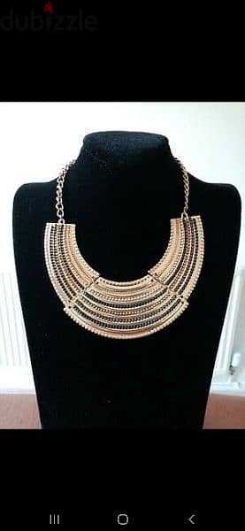 necklace vintage egyptian princess necklace copper tone 2