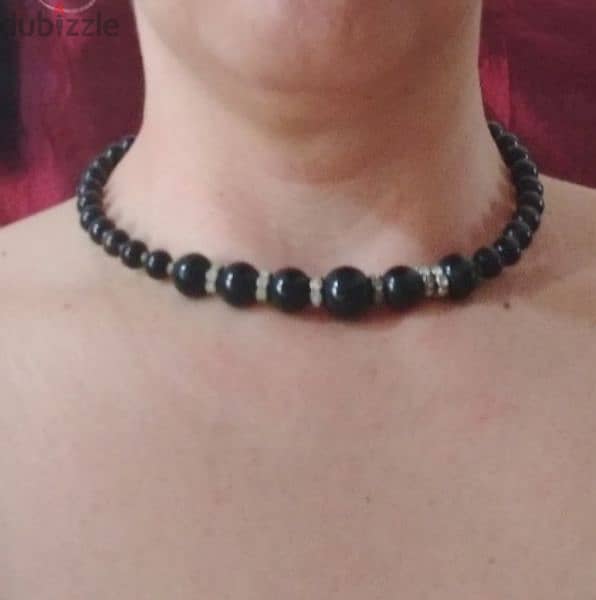 vintage black pearl necklace choker  1=7$ or 3=15$ 0