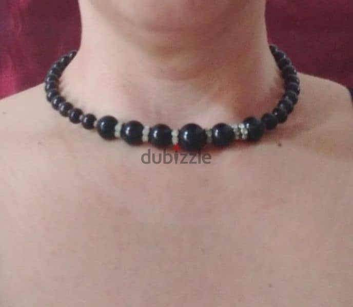 necklace 3a2ed vintage black pearl necklace choker 1