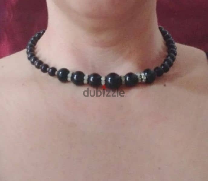 vintage black pearl necklace choker  1=7$ or 3=15$ 1