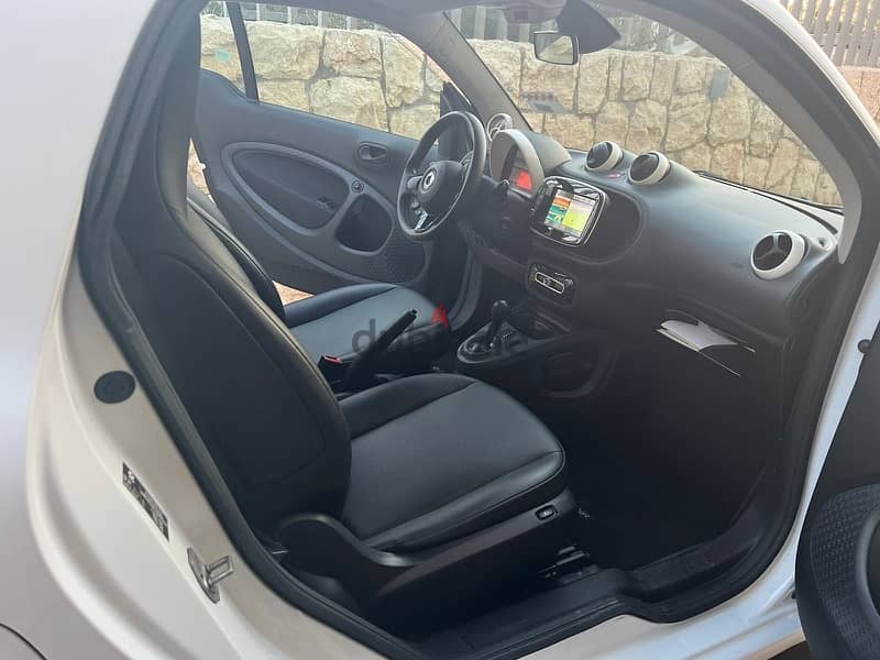 smart fortwo eq electric 2018 full options from germany!white in black 2