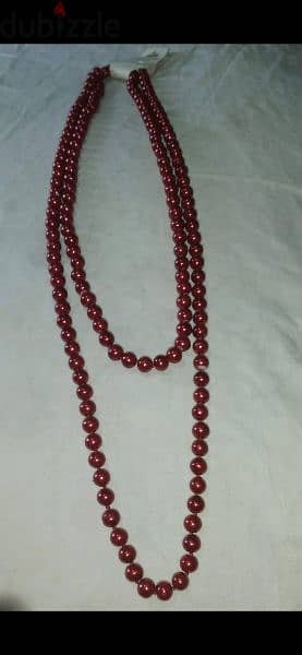 necklace set Vintage red pearl necklace and bracelet 9