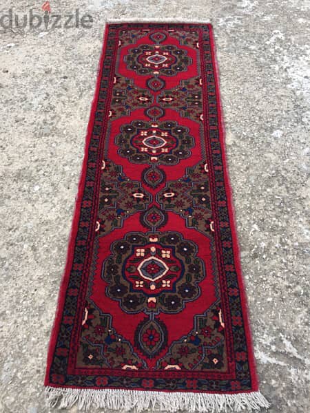 سجادة عجمية. شغل يدوي صوف 215/65. persian carpet. Tapis. Hand made 8