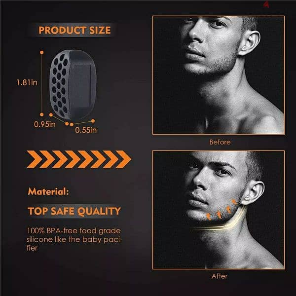 Food Grade Silicone Material Jaw Exerciser, Jawline Exerciser