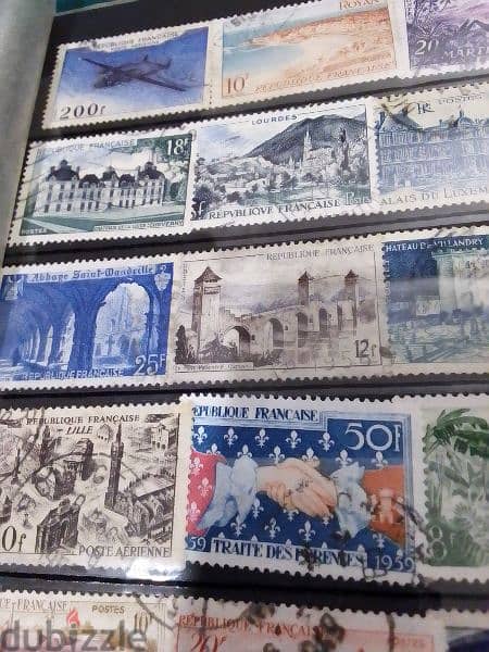 France 1960's old 28 stamps Lot# SPFR-7 طوابع فرنسية قديمة 3