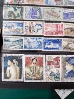 France 1960's old  24 stamps Lot# SPFR-8 طوابع فرنسية قديمة