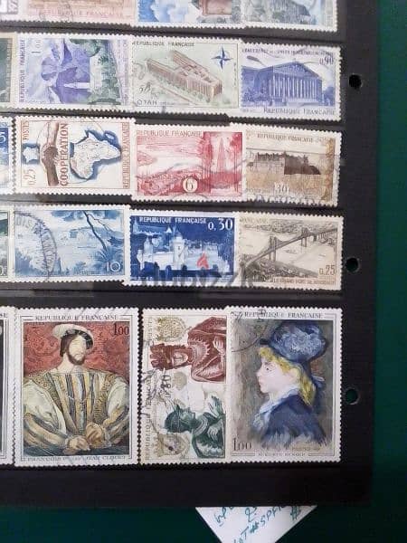 France 1960's old  24 stamps Lot# SPFR-8 طوابع فرنسية قديمة 2