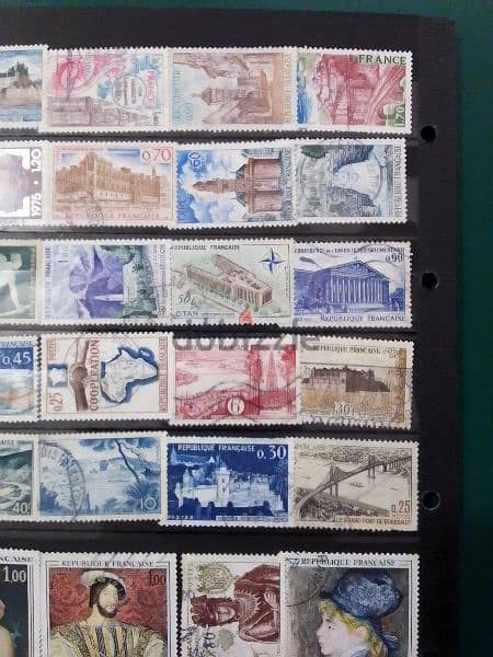 France 1960's old  24 stamps Lot# SPFR-8 طوابع فرنسية قديمة 4